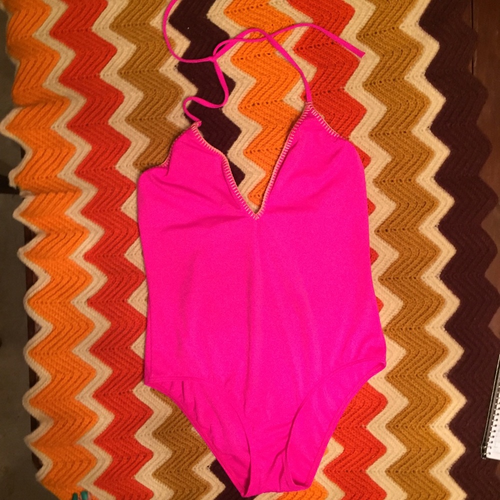 Victoria’s Secret hot pink swimsuit one piece sz M